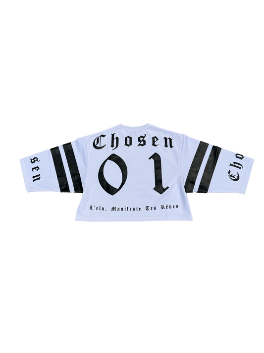 White 3D Mesh Jersey