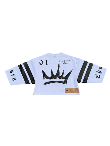 White 3D Mesh Jersey